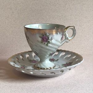 Lefton China Tea Demitasse Set vintage